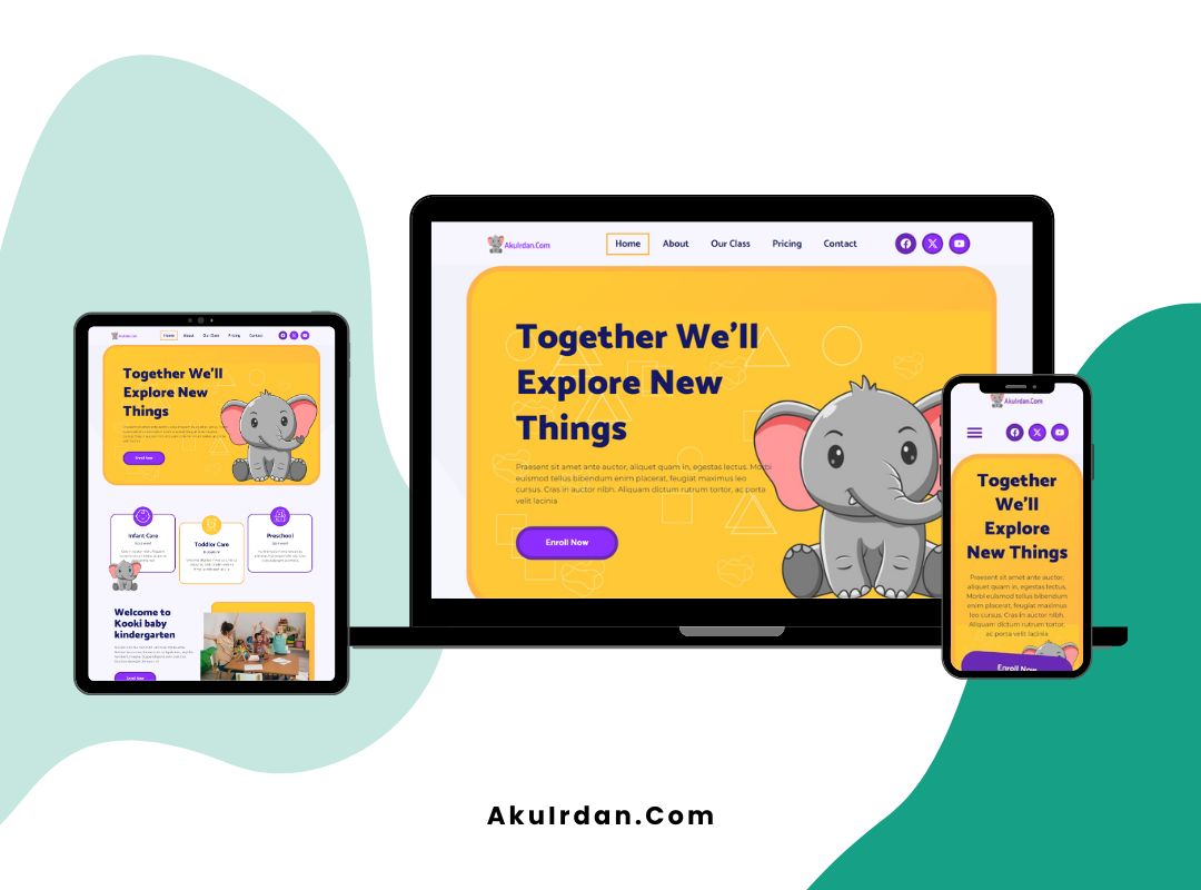 AkuIrdan.Com - Kindergarten Template Site